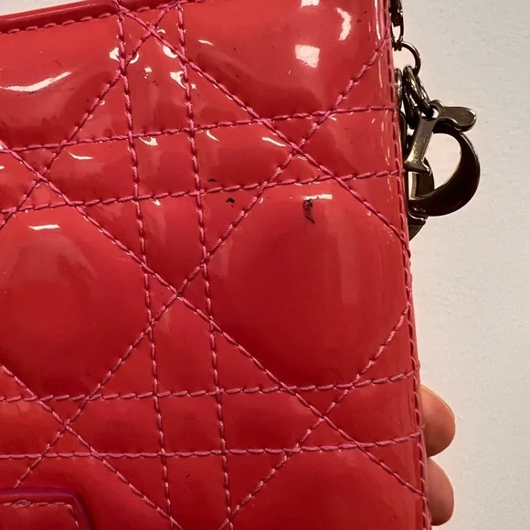 Dior Red Patent Leather Wallet - Picture 6 of 7